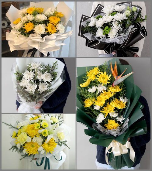 贵州贵阳开阳县龙岗镇大鸭村白事花束代送